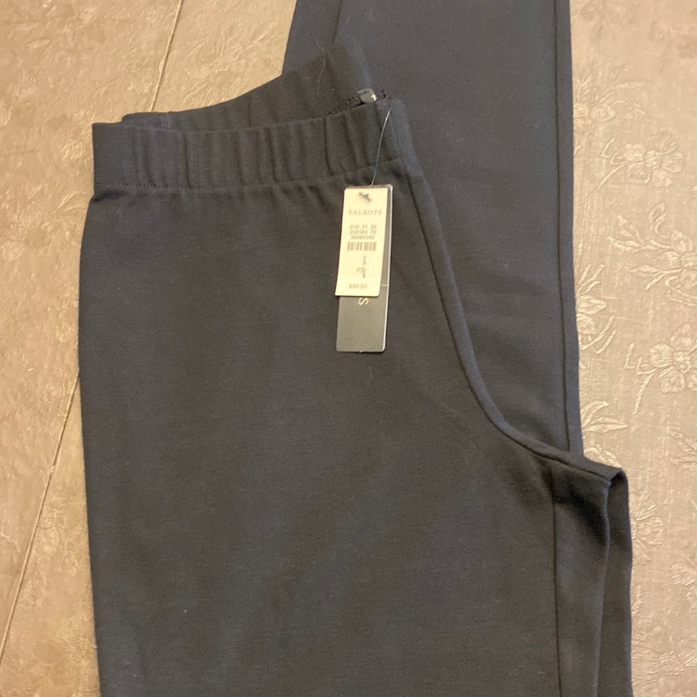 Womens Talbots Black Leggings NWT, Size XS